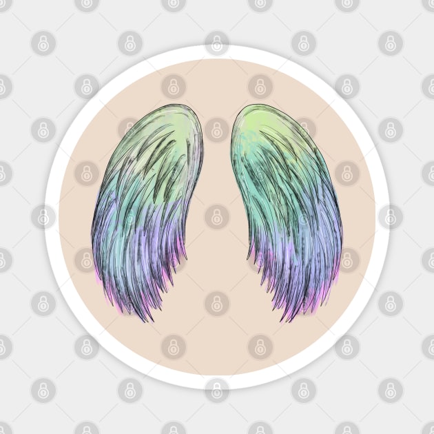 angel wings Magnet by ithacaplus